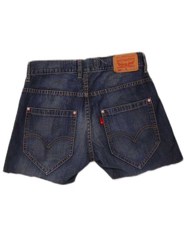 LEVI'S Girls 508 Shorts jeans regulares 15-16 anos W26 algodão azul