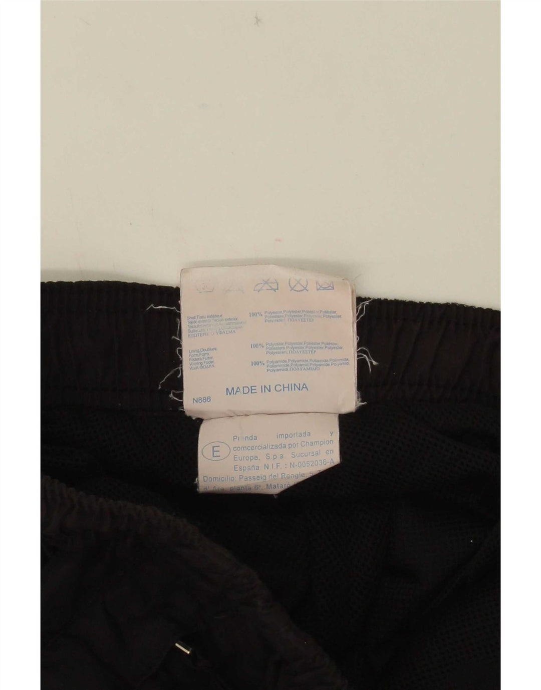 Calça de treino masculina Champion poliéster preto médio