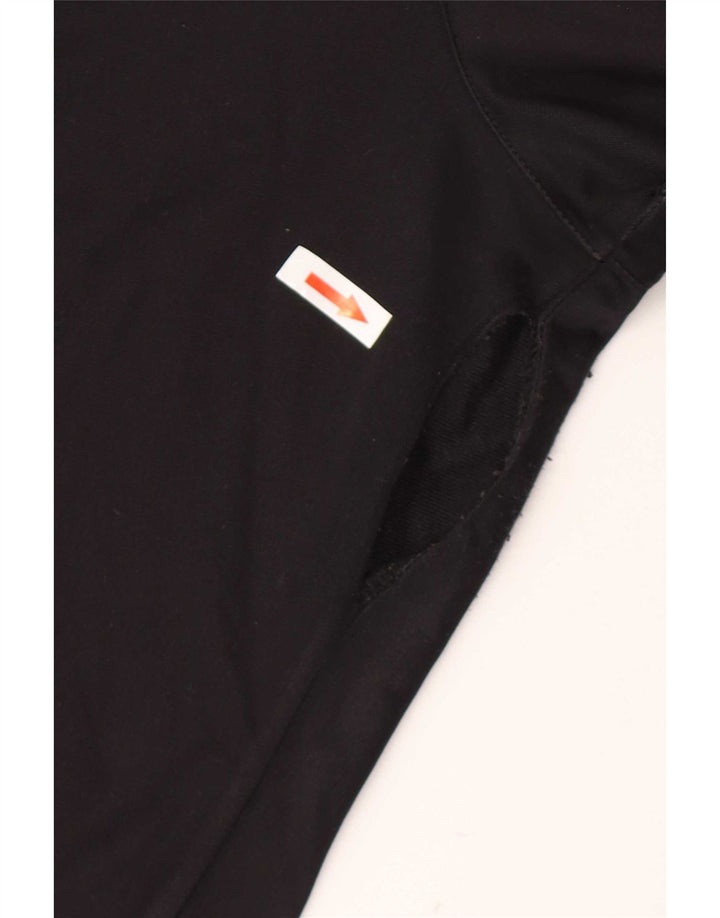Calça de treino masculina Kappa com estampa gráfica pequena de poliéster colorido preto