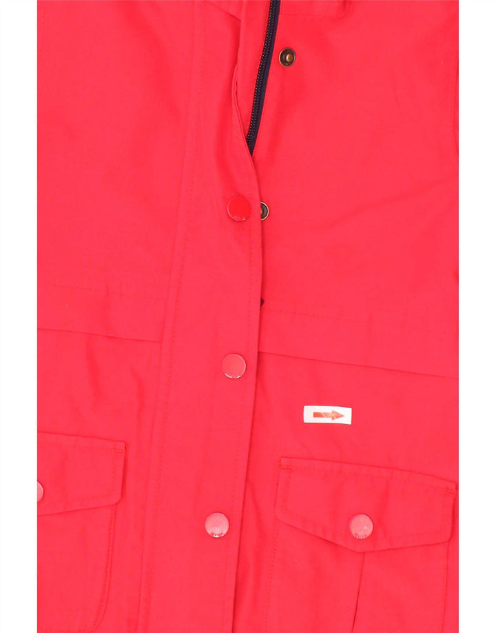 Capa de chuva com capuz para meninas Joyce 3-4 anos poliéster vermelho
