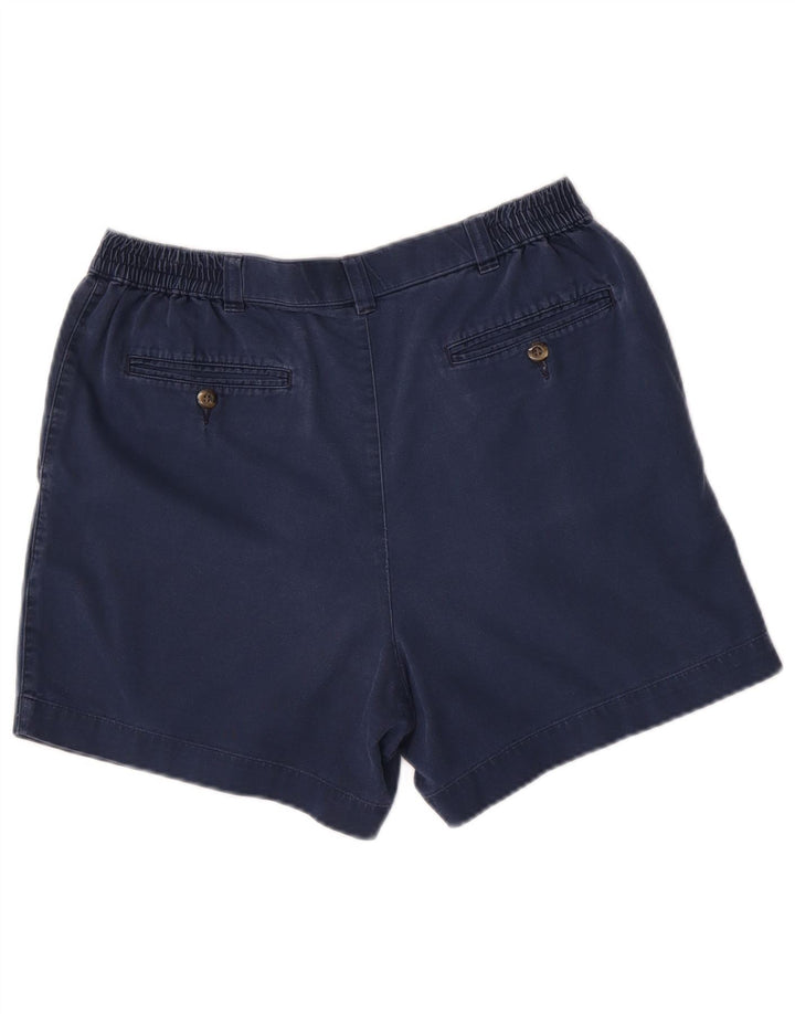 Shorts chino masculino Marks & Spencer Pegged W32 algodão azul marinho médio