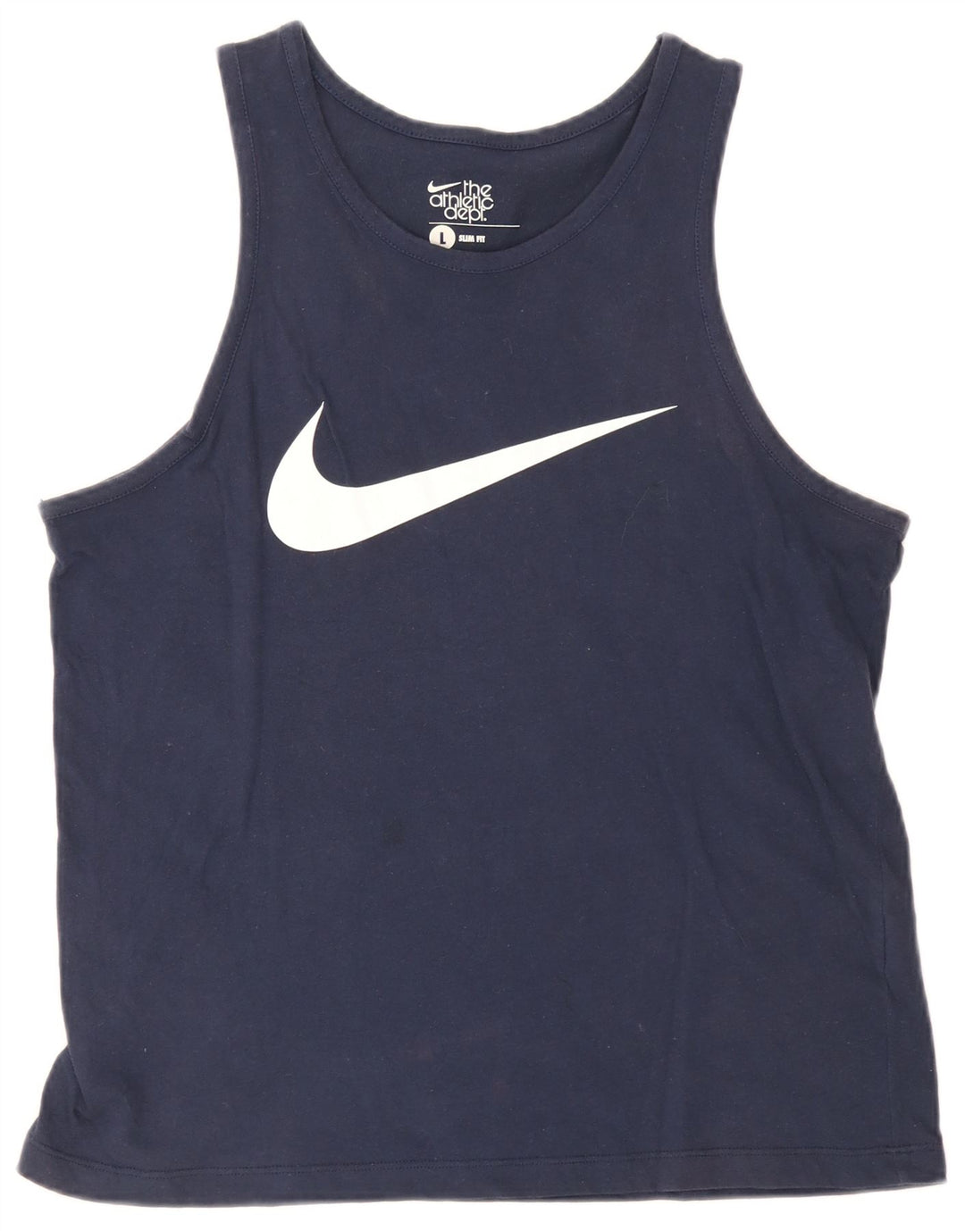 Colete gráfico Nike masculino Slim Fit top grande algodão azul marinho
