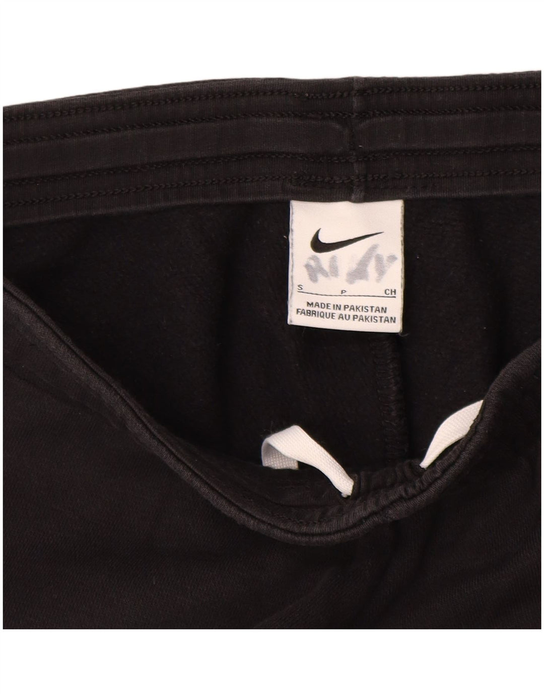 Nike Mens Treino Calças Joggers Pequeno Algodão Preto