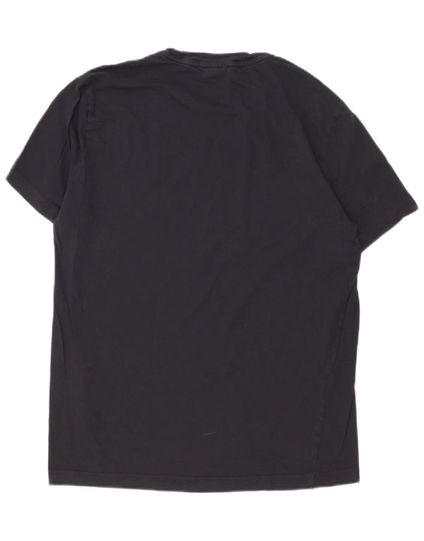 Camiseta gráfica masculina Champion de algodão preto médio