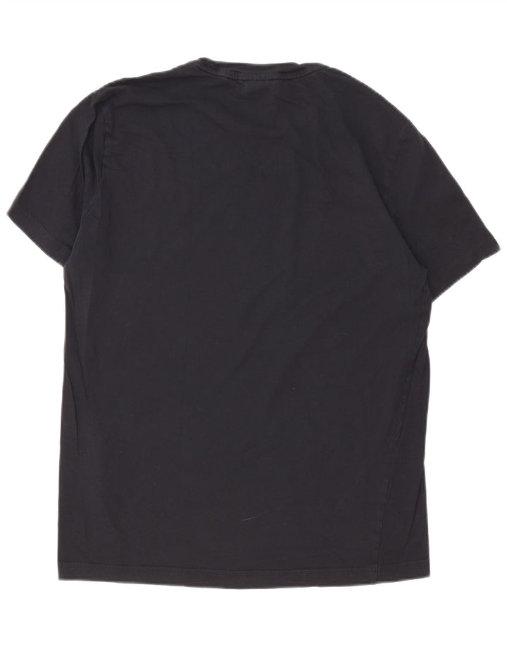 Camiseta gráfica masculina Champion de algodão preto médio