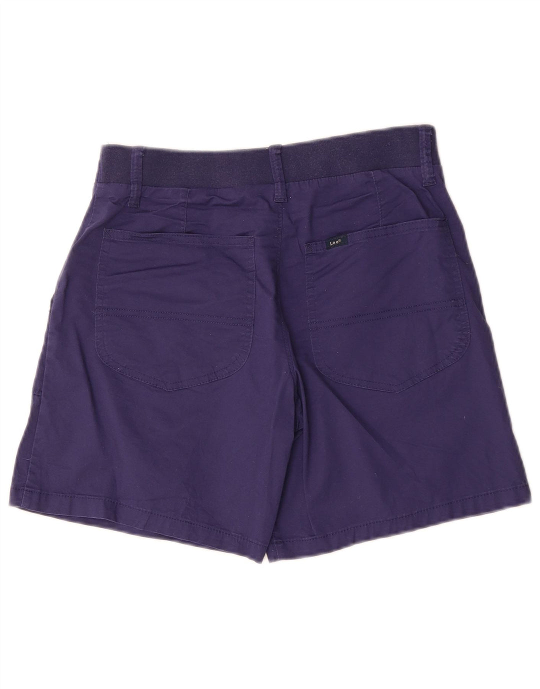 Shorts Chino feminino Lee US 6 médio W30 algodão azul marinho