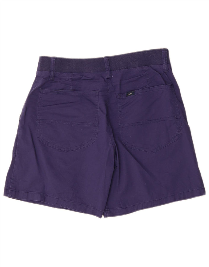 Shorts Chino feminino Lee US 6 médio W30 algodão azul marinho