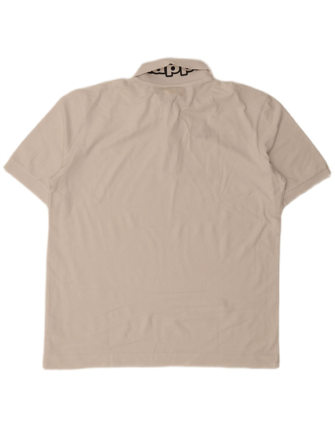 Camisa pólo gráfica masculina Kappa XL algodão branco