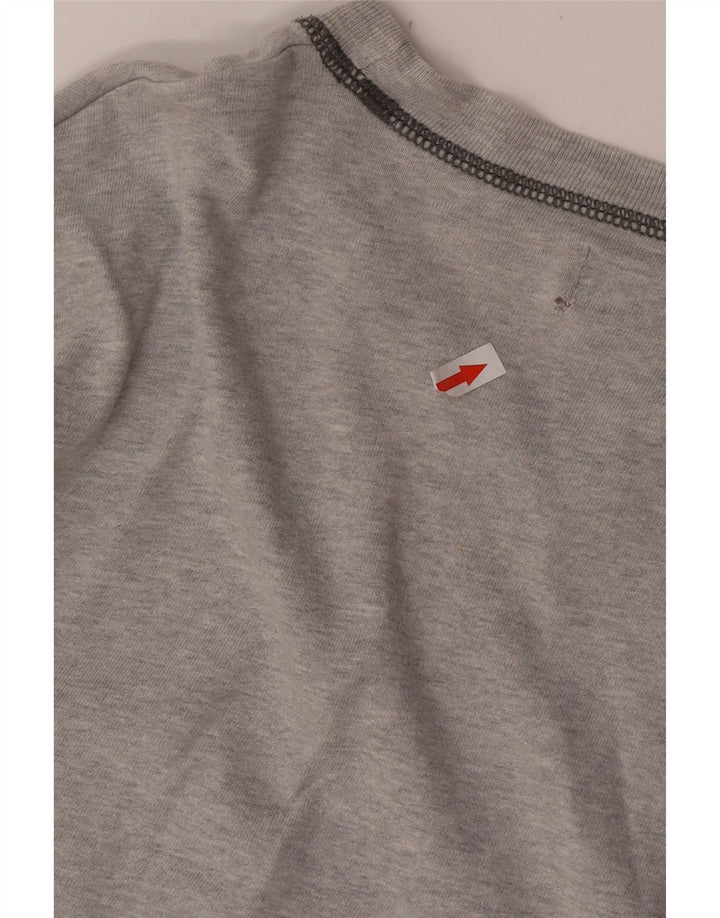 Top masculino Levi's manga comprida grande algodão cinza