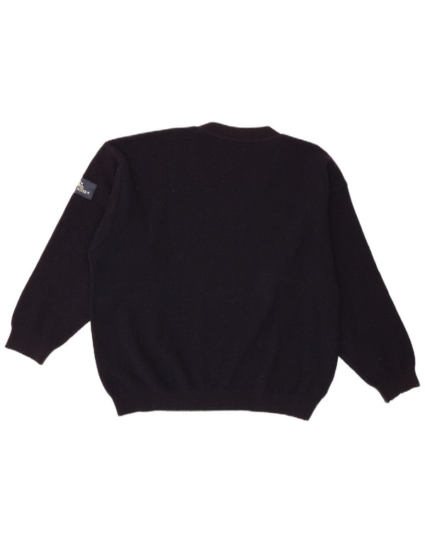 Boat House Suéter masculino com decote em V XL azul marinho lã nova
