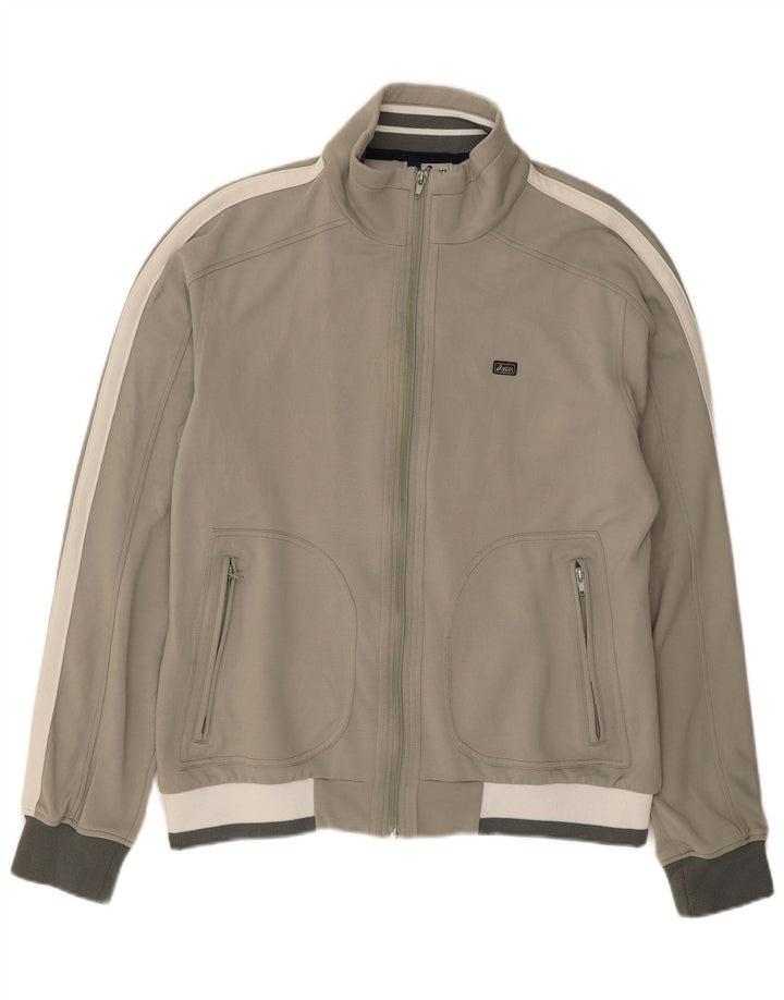 ASICS Mens Treino Top Jacket XL Verde Algodão