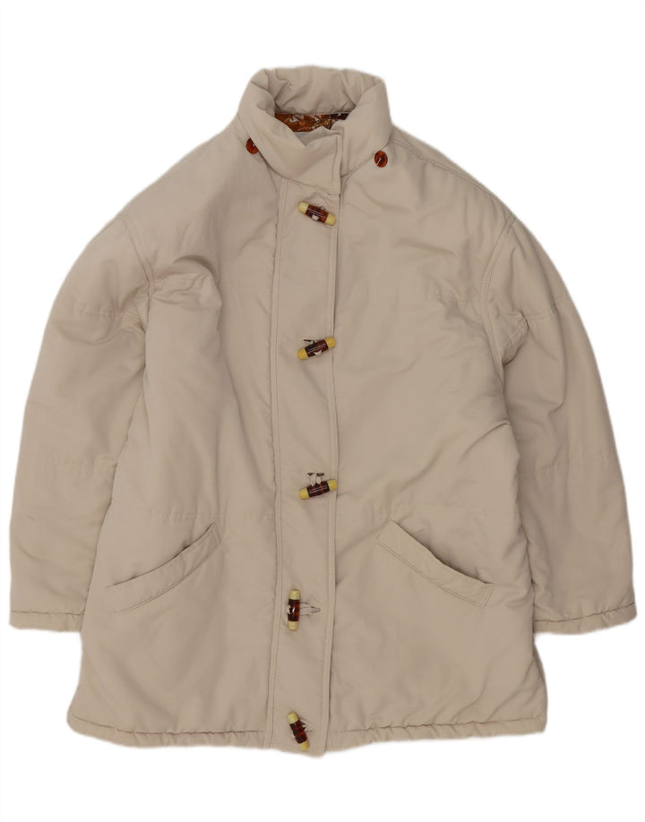 Aurelio Zepino Casaco corta-vento feminino oversized UK 14 Médio Off White