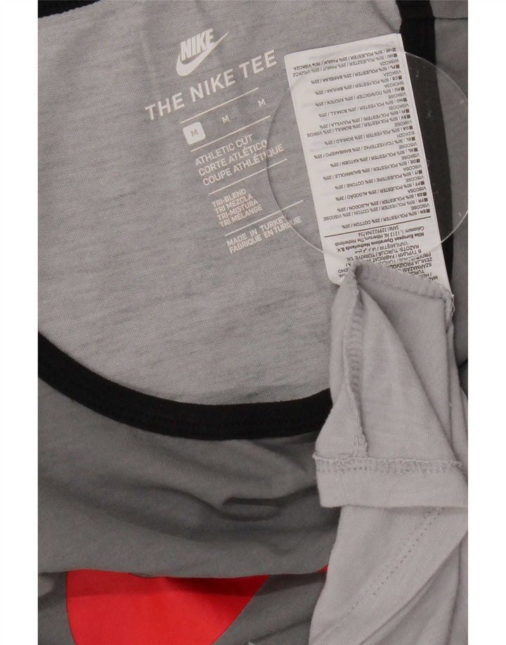 Colete gráfico masculino Nike Athletic Cut Top cinza médio colorblock poliéster