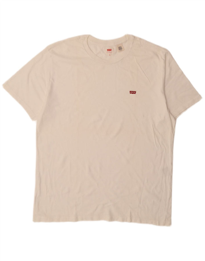 Camiseta masculina LEVI'S Top XL algodão branco
