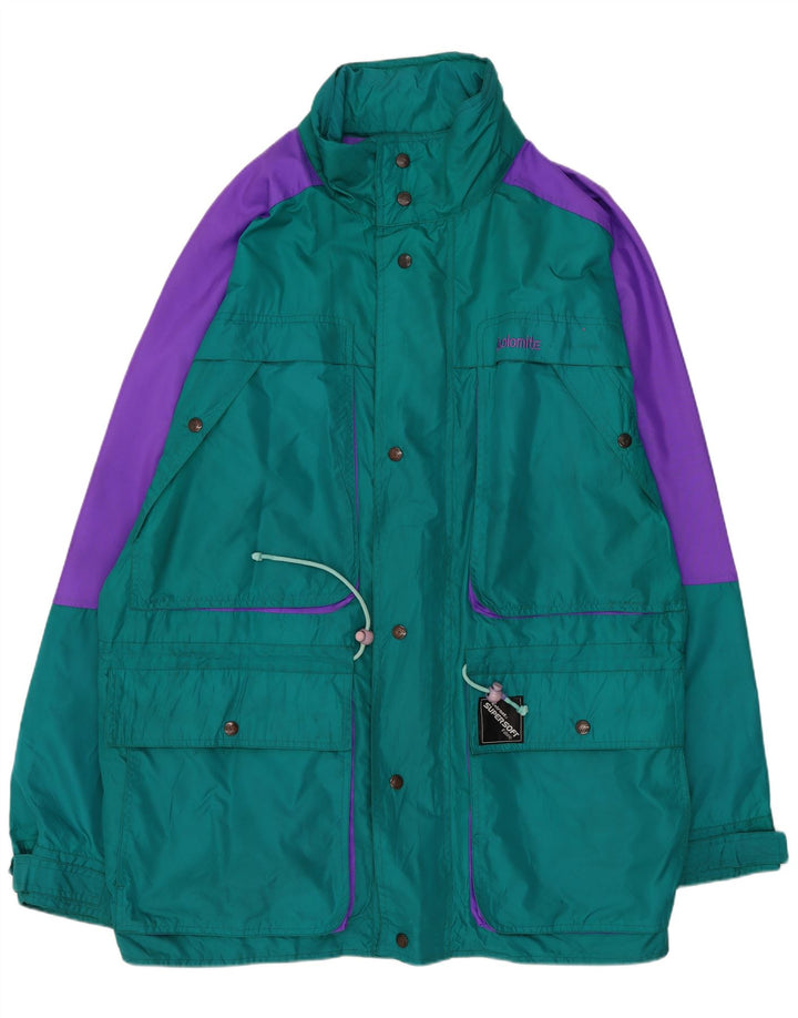 Jaqueta corta-vento masculina Dolomit UK 44 2XL verde colorblock