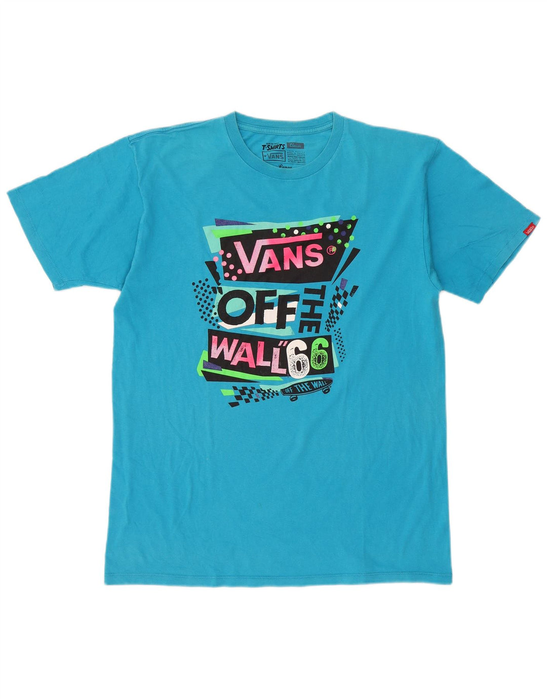 Camiseta Vans masculina gráfica grande algodão azul