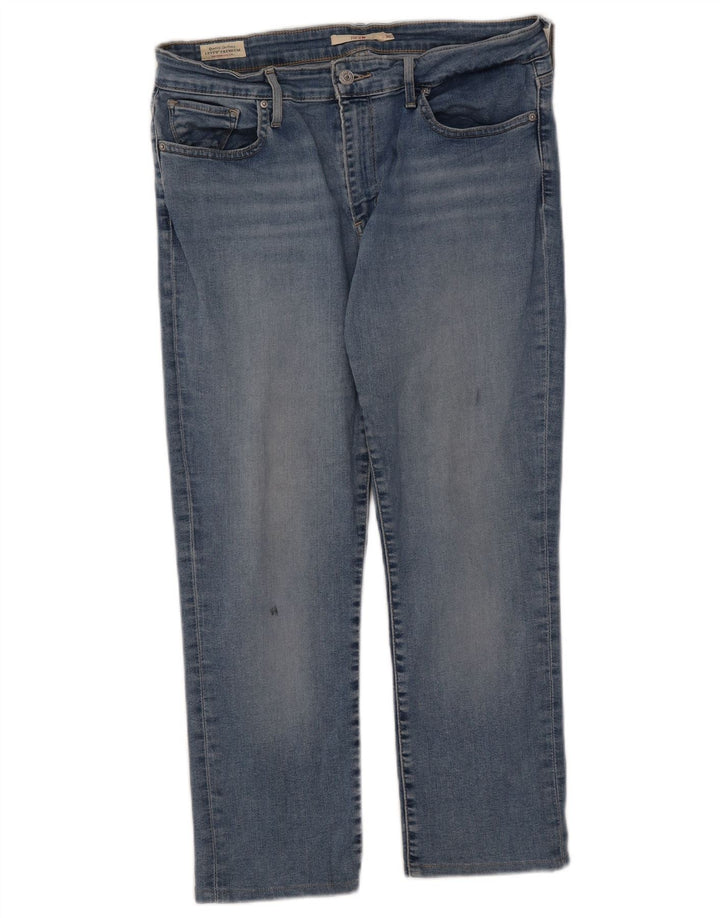 Calça jeans feminina Levi's 712 Crop Slim W31 L25 azul algodão