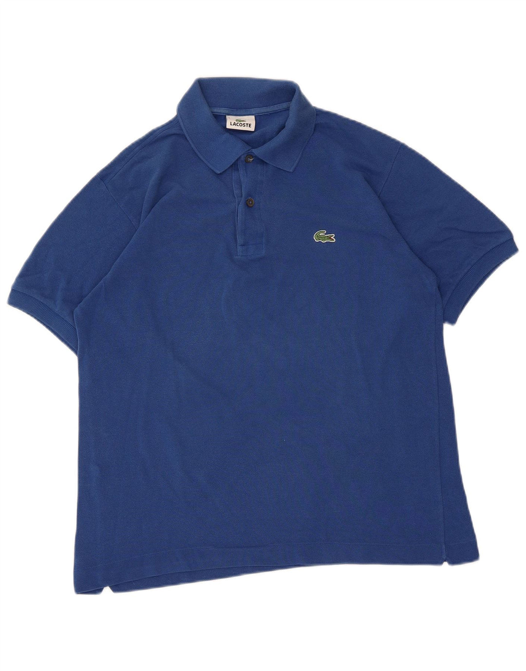 Camisa polo masculina Lacoste tamanho 3 pequeno algodão azul