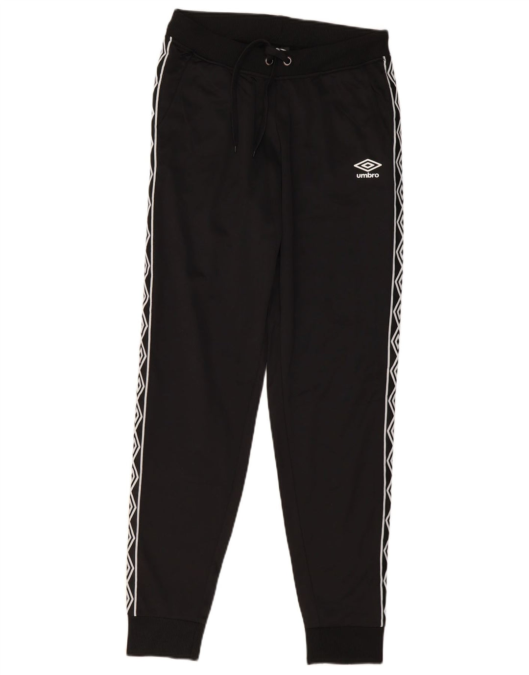 Umbro Mens Graphic Tracksuit Calça Joggers Pequeno Poliéster Preto