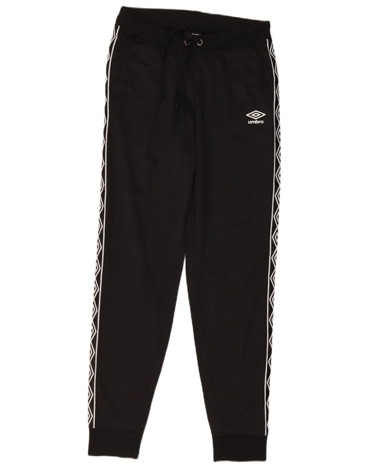 Umbro Mens Graphic Tracksuit Calça Joggers Pequeno Poliéster Preto