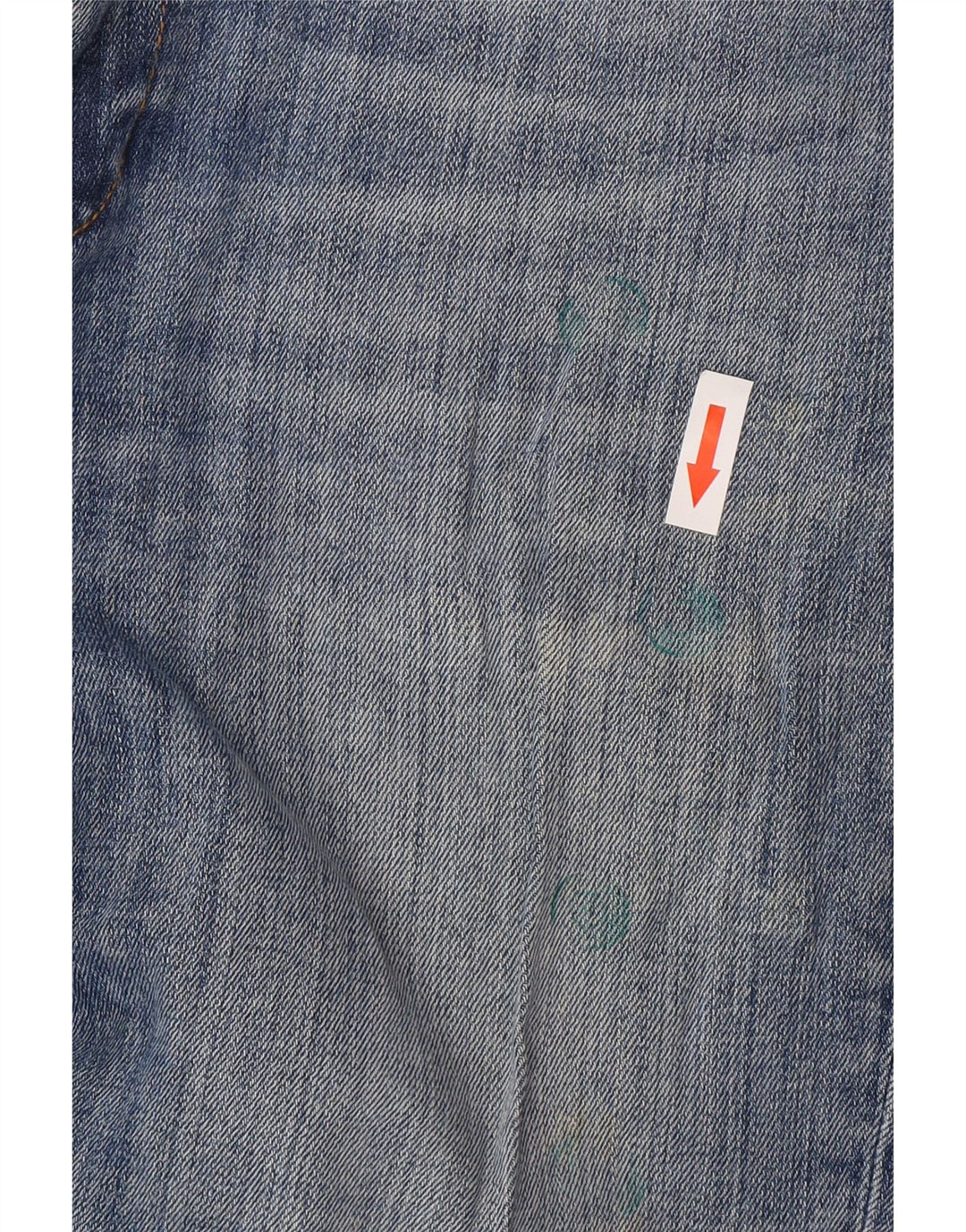 Zara Jeans feminino queimado EU 38 pequeno W28 L32 azul