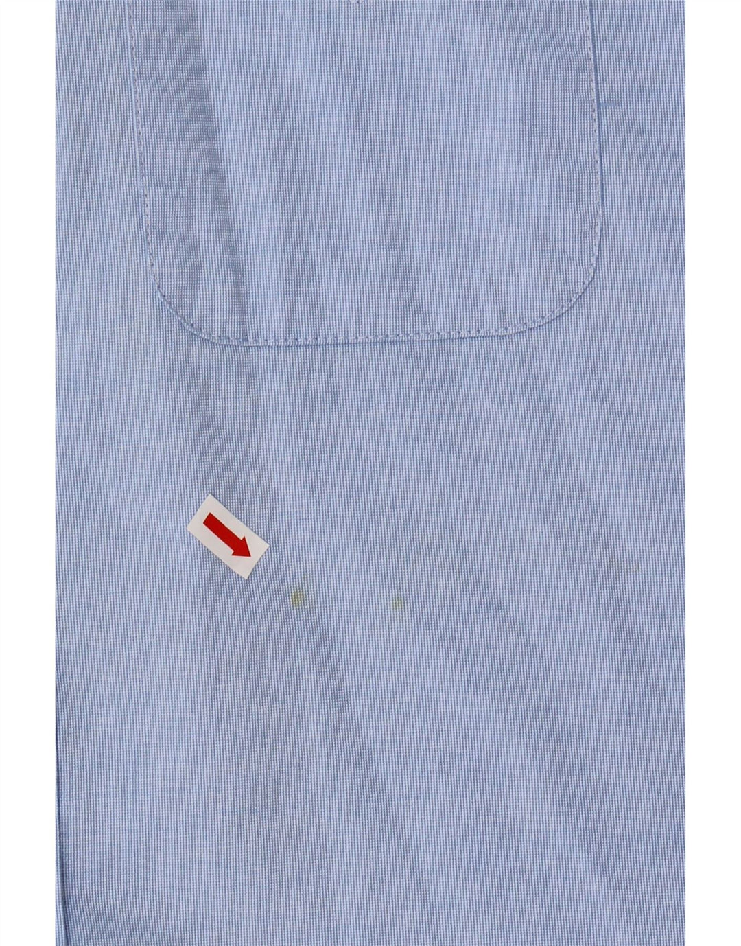 Camisa masculina TOMMY HILFIGER Classic Fit pequena azul algodão