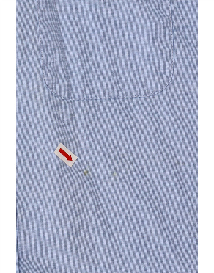 Camisa masculina TOMMY HILFIGER Classic Fit pequena azul algodão