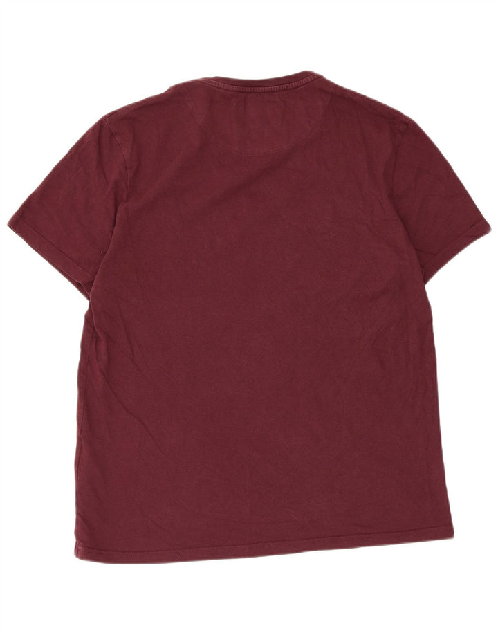 Camiseta masculina Lyle & Scott grande algodão marrom