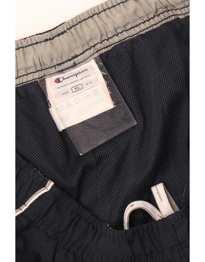 Calça de treino masculina Champion XL azul marinho poliéster