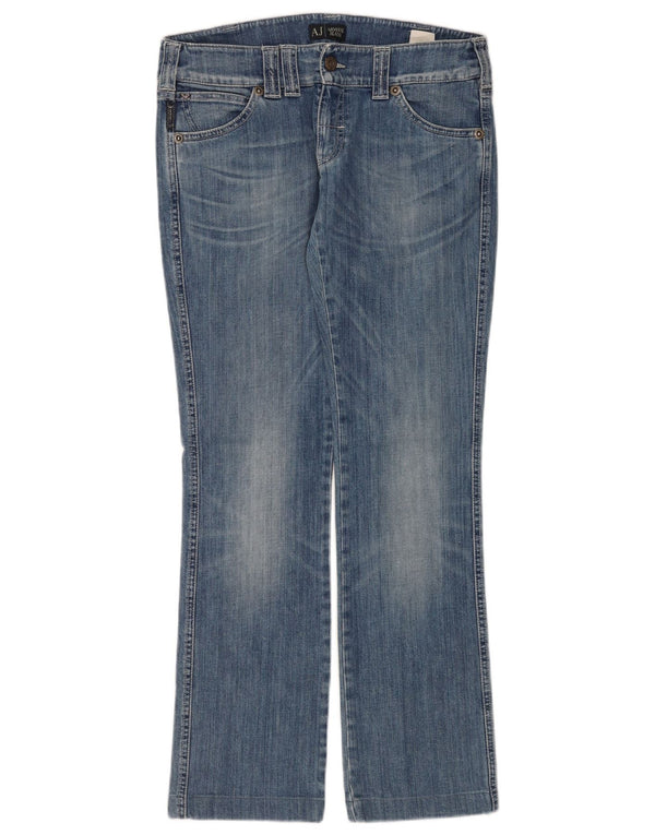 Jeans retos femininos Armani W28 L30 algodão azul