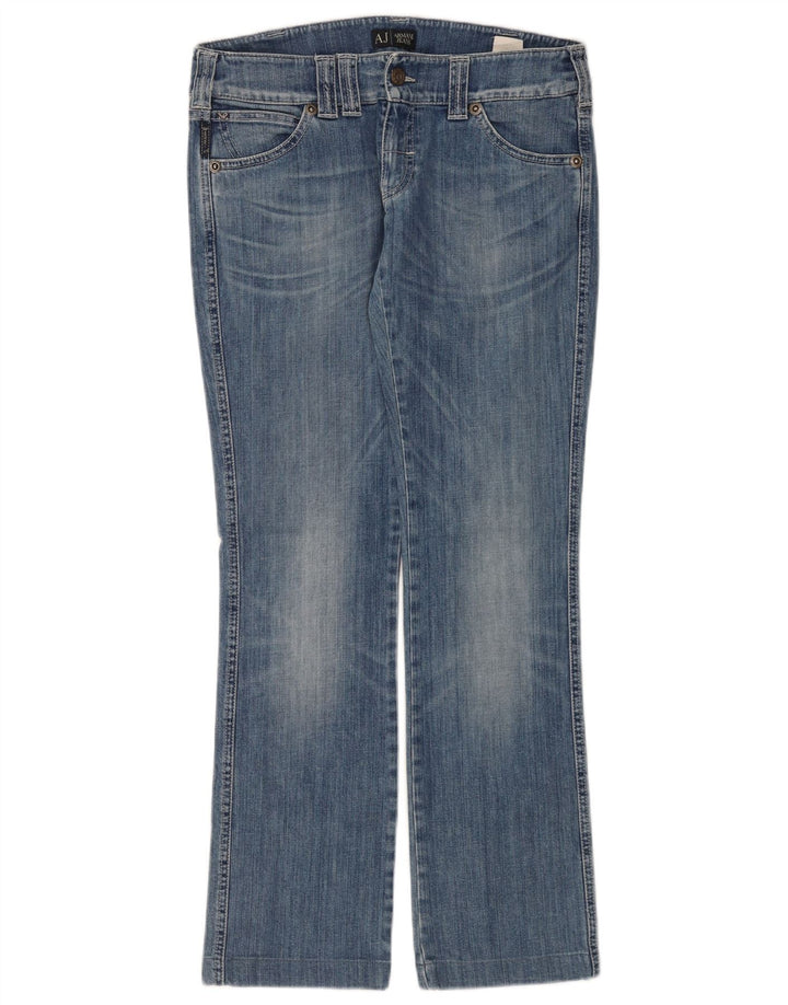 Jeans retos femininos Armani W28 L30 algodão azul