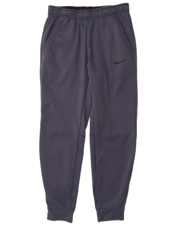 Calça de treino Nike masculina Therma-Fit joggers pequena azul marinho poliéster