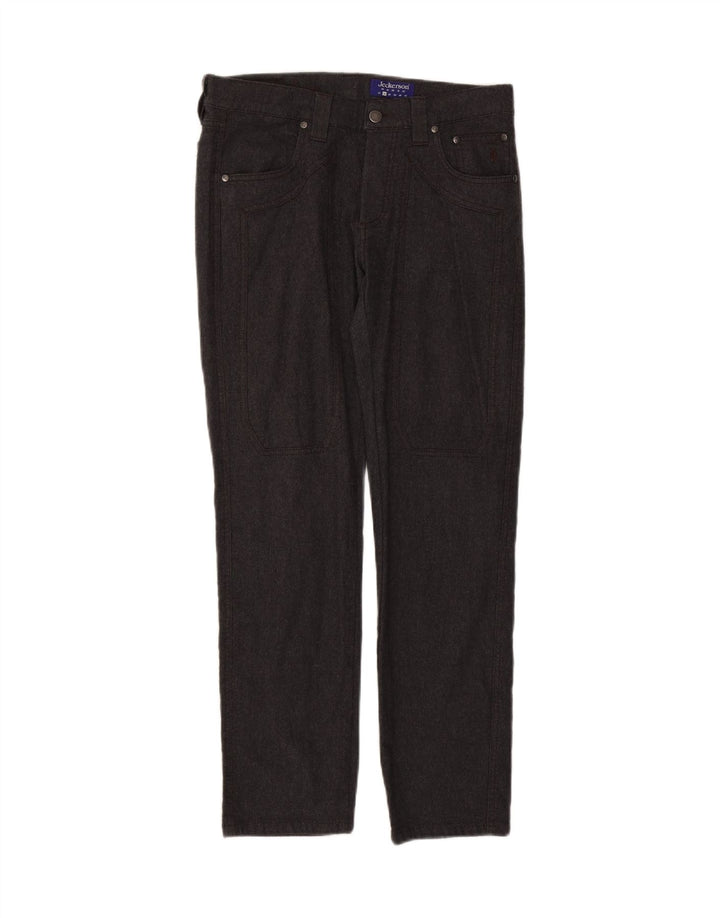 JECKERSON Womens Slim Casual Trousers W34 L29 Grey Cotton Vintage Jeckerson and Second-Hand Jeckerson from Messina Hembry 