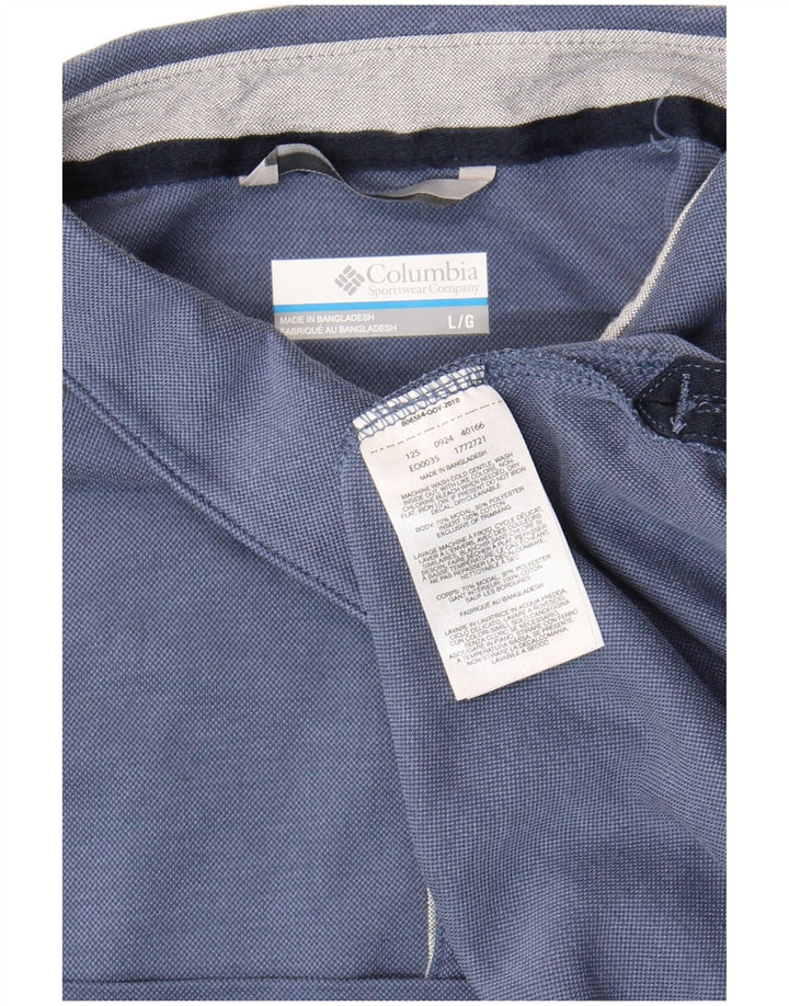 Camisa polo masculina Columbia grande azul modal