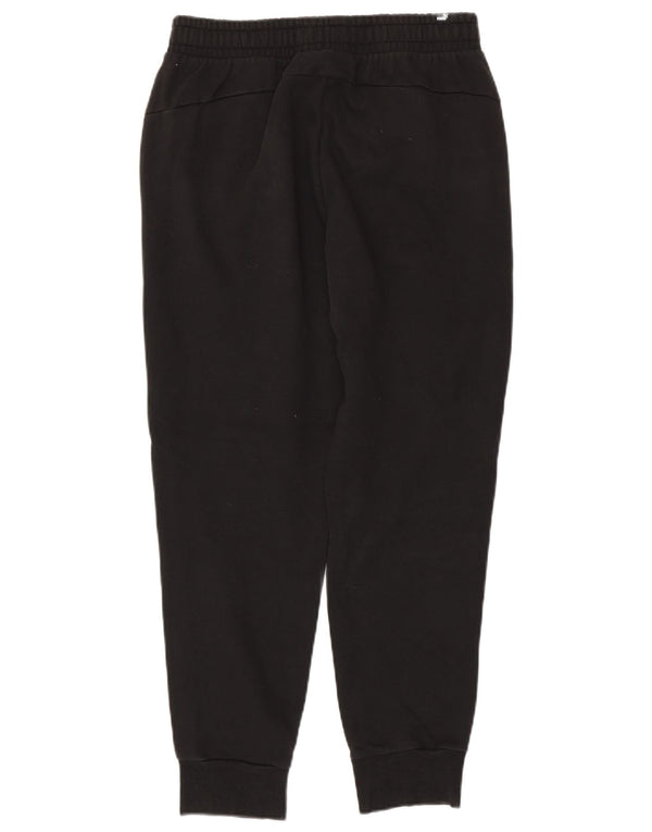 PUMA Mens Graphic Tracksuit Calças Joggers Médio Algodão Preto