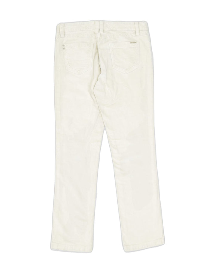 MASSIMO DUTTI Womens Straight Jeans W32 L31 Off White Cotton | Vintage | Thrift | Second-Hand | Used Clothing | Messina Hembry 