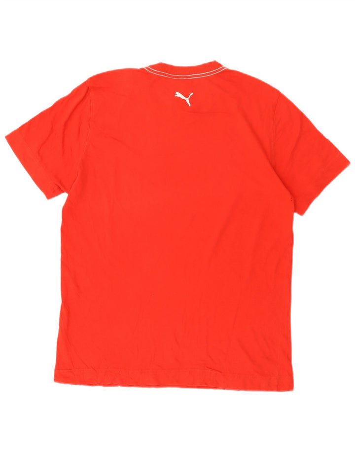 PUMA Camiseta masculina gráfica Top Médio Vermelho