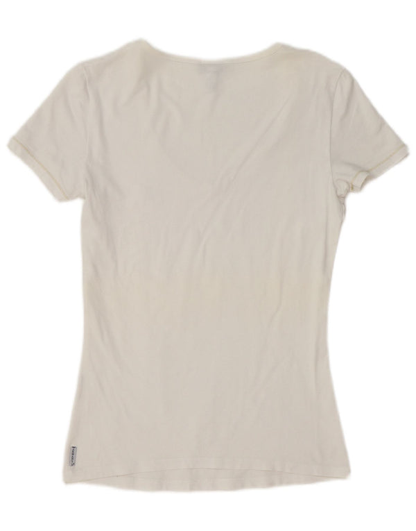 Camiseta feminina Armani Jeans Top EU 40 Médio Branco