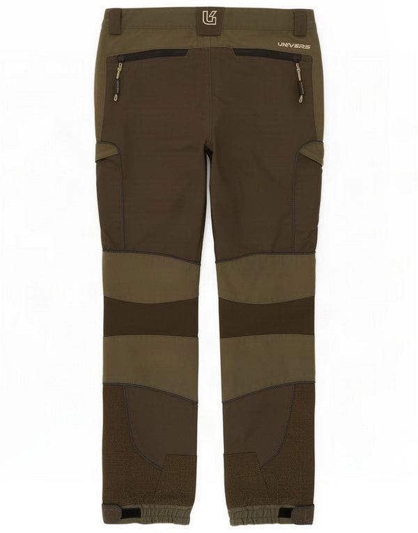 Univers Mens Joggers Cargo Pants IT 50 Large W32 L31 Khaki Colourblock