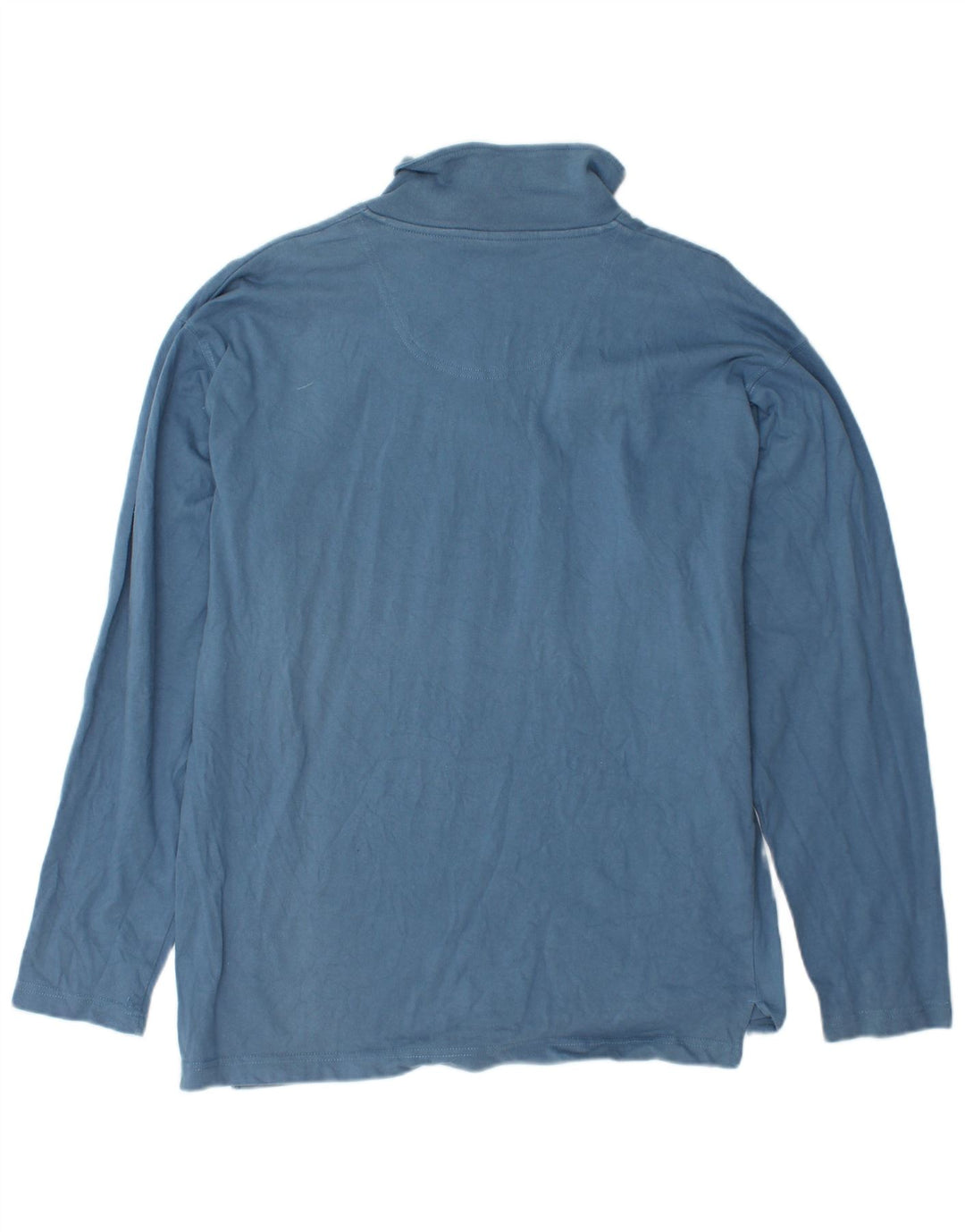 CHAMPION Camiseta masculina com zíper e manga comprida grande azul