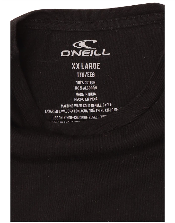 Camiseta gráfica masculina O'Neill 2XL algodão preto