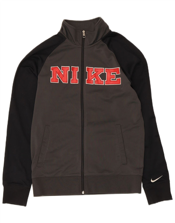 Jaqueta Nike Masculina Graphic Tracksuit Top Pequena Cinza Colorblock Poliéster