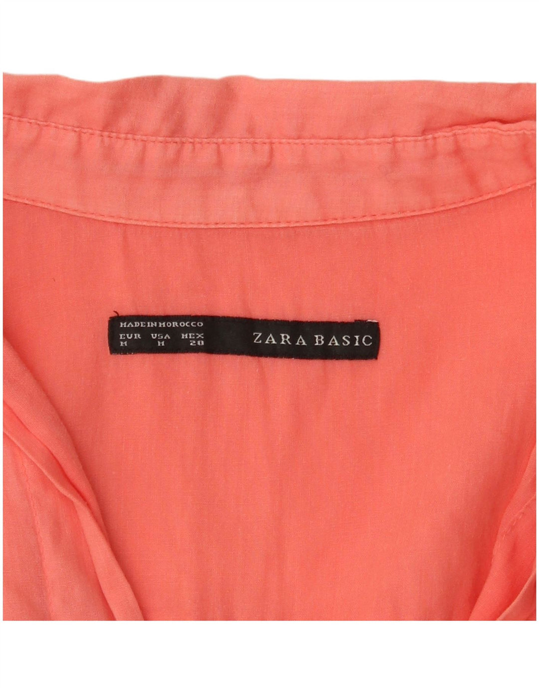 Blusa feminina Zara UK 14 rosa médio