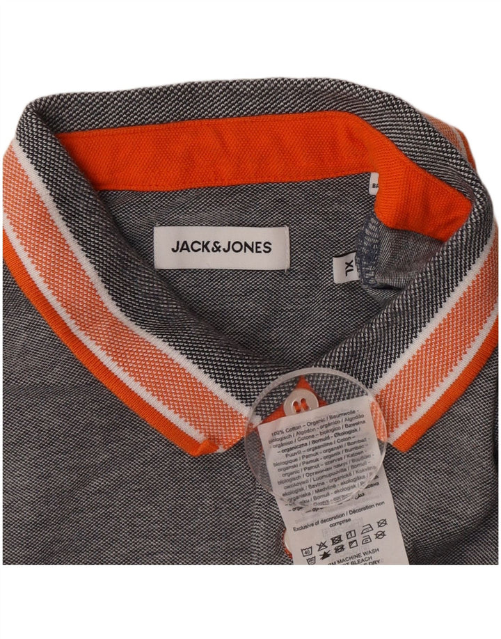 Camisa polo masculina Jack & Jones XL cinza algodão