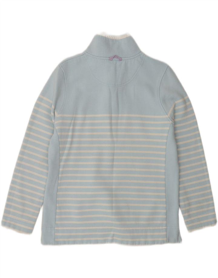 Crew Clothing moletom feminino jumper UK 12 listrado azul médio