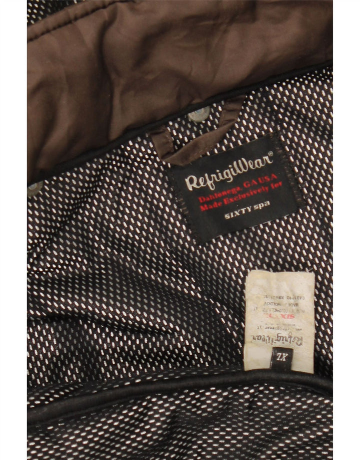 Jaqueta feminina acolchoada com capuz REFRIGIWEAR UK 18 XL marrom