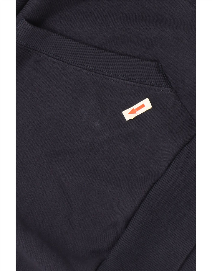 Suéter com capuz gráfico masculino North Sails médio azul marinho algodão