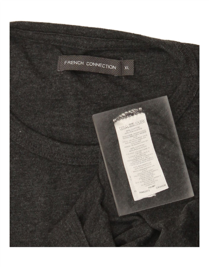 Camiseta masculina French Connection Top XL algodão cinza