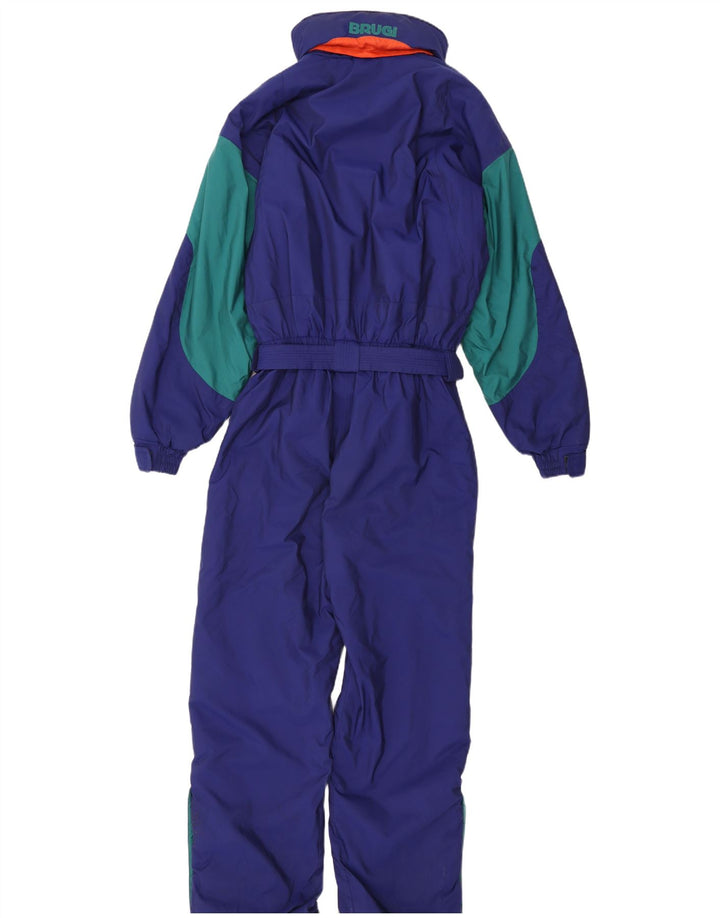 Macacão de esqui masculino Brugi UK 40 médio azul marinho colorblock poliamida