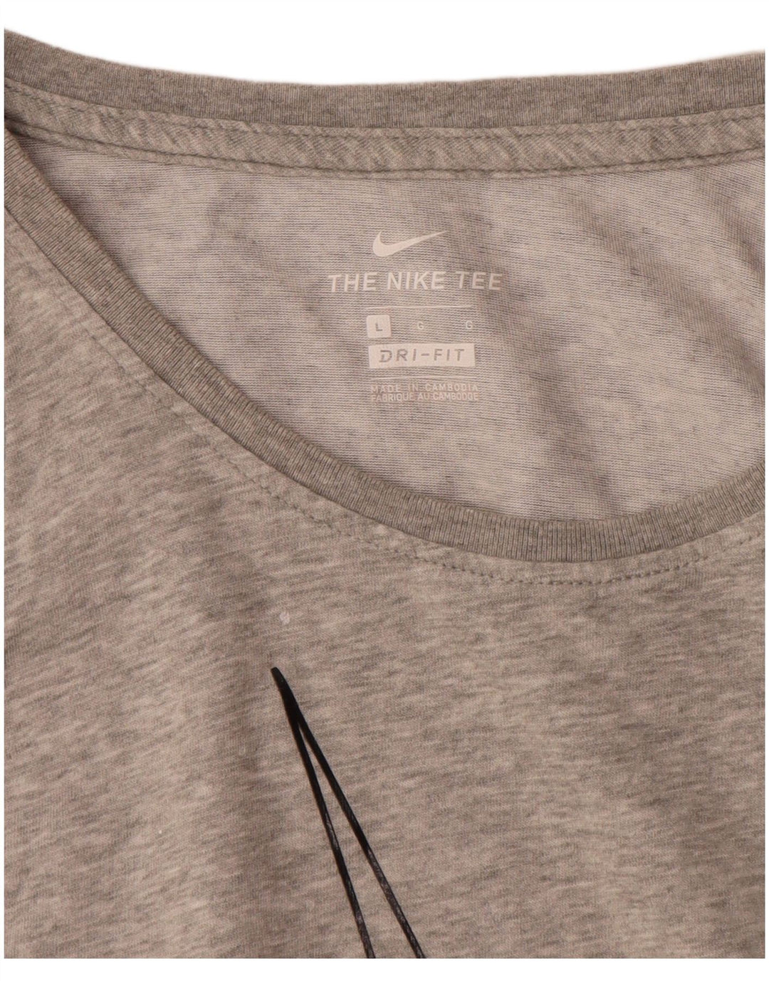 Nike Mens Dri Fit Graphic Vest Top Grande Algodão Cinza